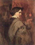 Anselm Feuerbach self portrait painting